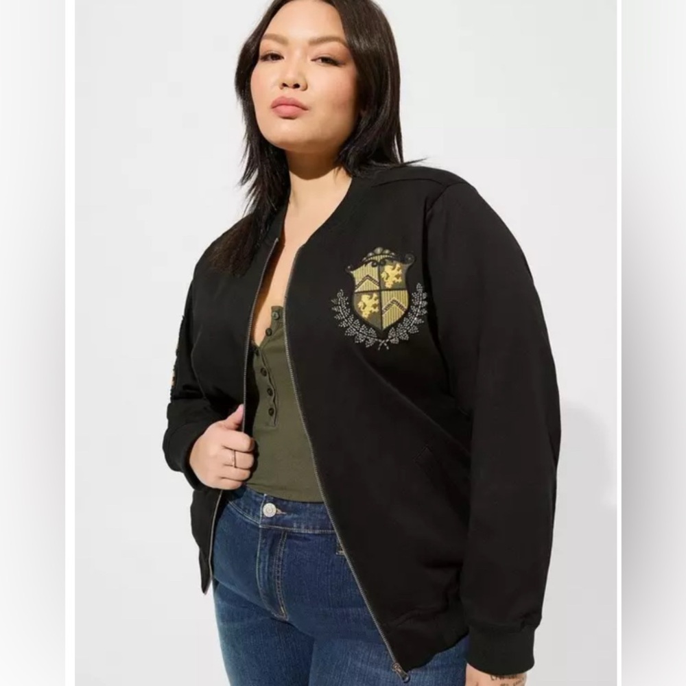 Torrid Stretch Twill Bomber Jacket NWT 1X